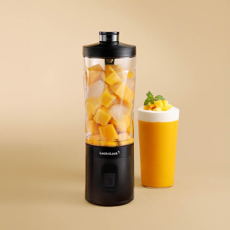 Máy xay sinh tố cầm tay LocknLock dung tích 600ml - Màu đen - EJJ356BLK, , large image number null